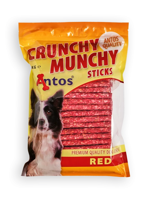 Crunchy Munchy Sticks 5" 10 mm Rosso