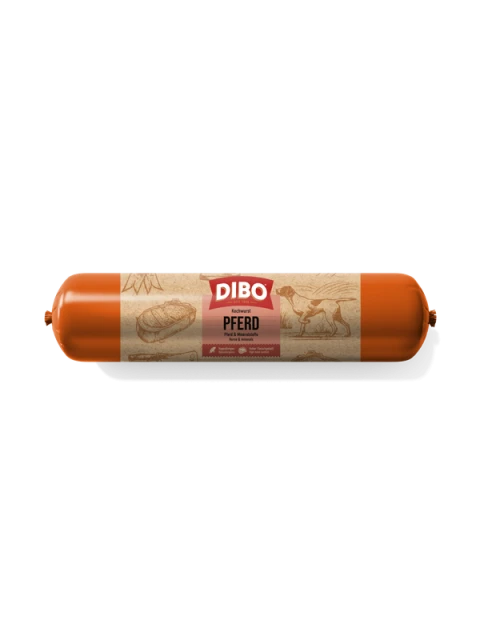 DIBO Cooked Sausage Pur Paard 800 gr