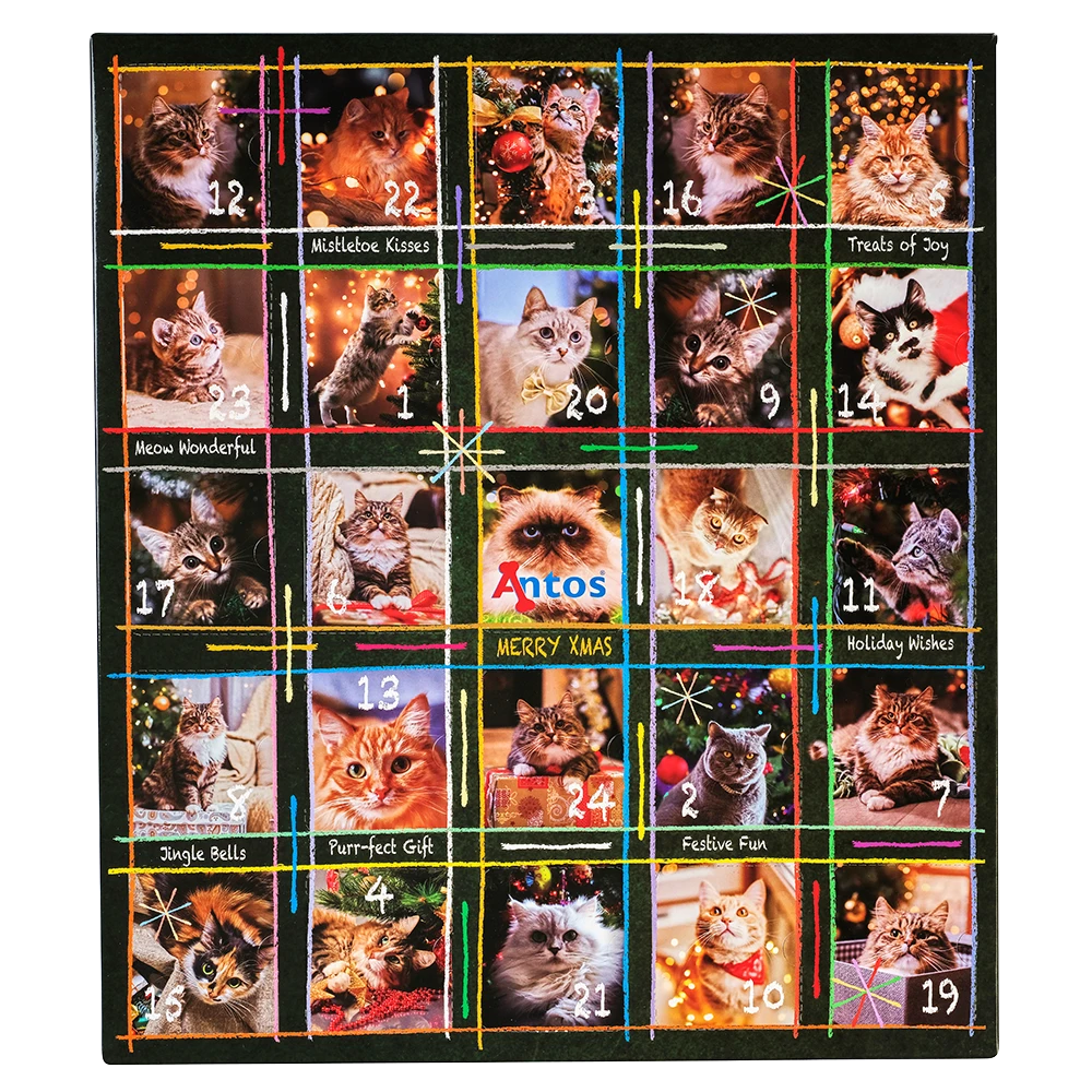 Calendario dell'Avvento natalizio 200 gr - Gatti