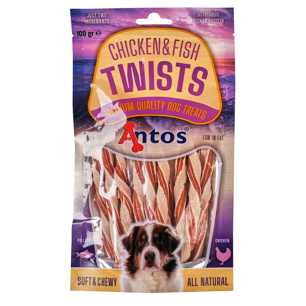 Chicken&Fish Twists 100 gr