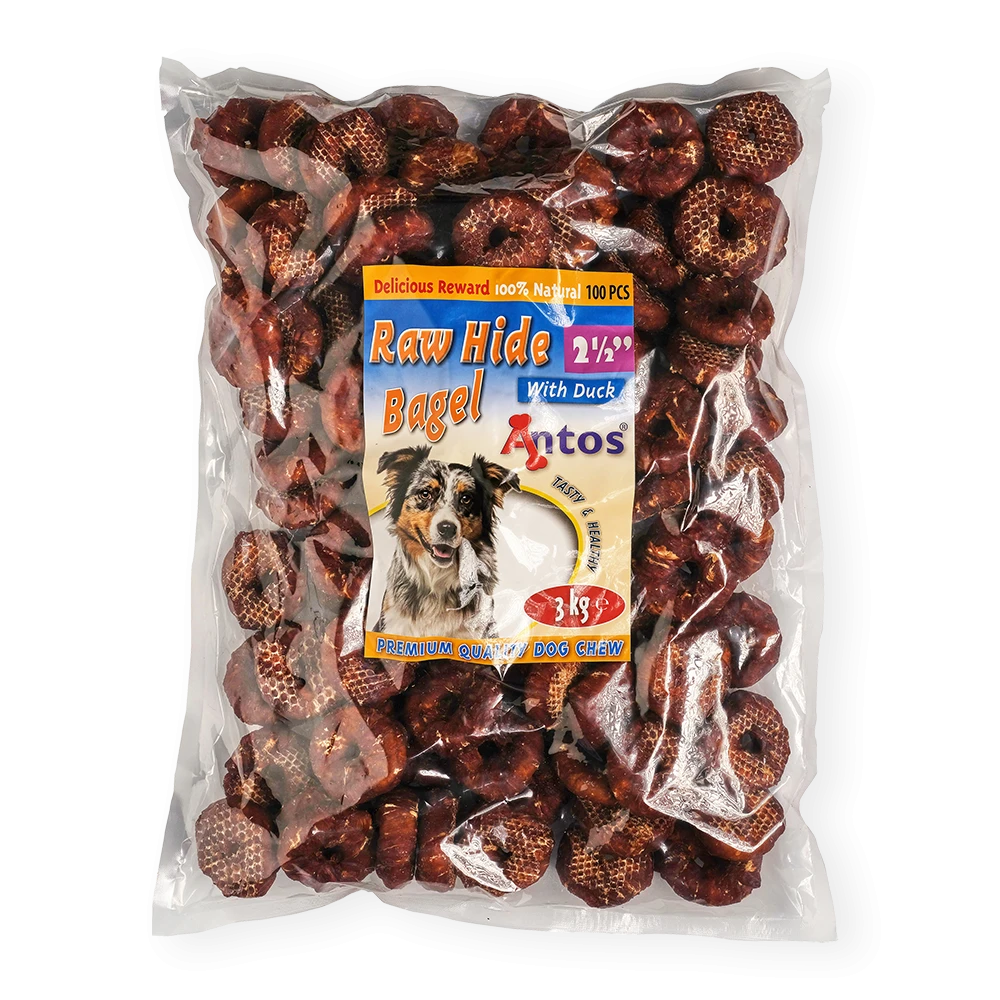 Raw Hide White + Duck Bagel 2½" 100 pezzi