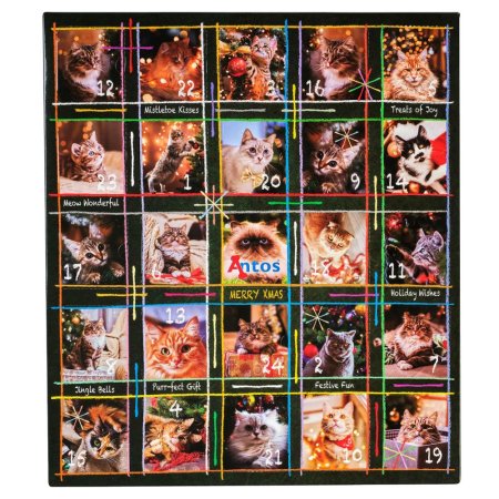 Calendario dell'Avvento natalizio 200 gr - Gatti